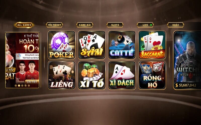 Game bài truyền thống vẫn là điểm hút chính