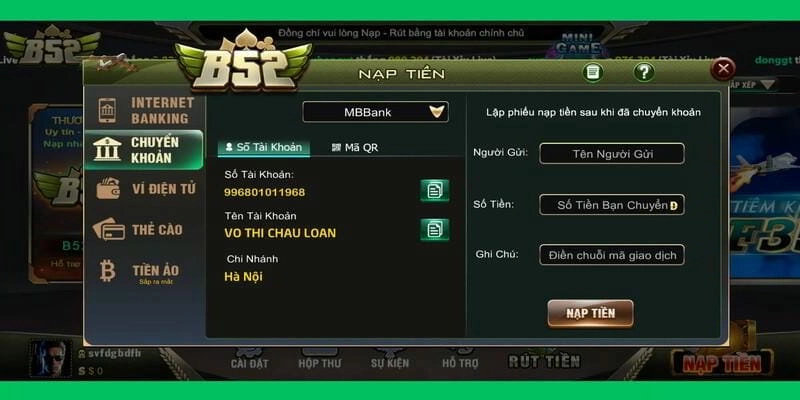 Hệ thống nạp rút tại B52 Club hiện nay ra sao?