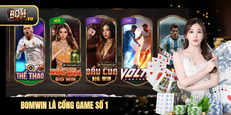 Hệ thống trò chơi tại Bomwin