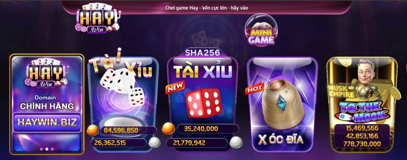 Kho game đa dạng – điểm mạnh lớn của Haywin