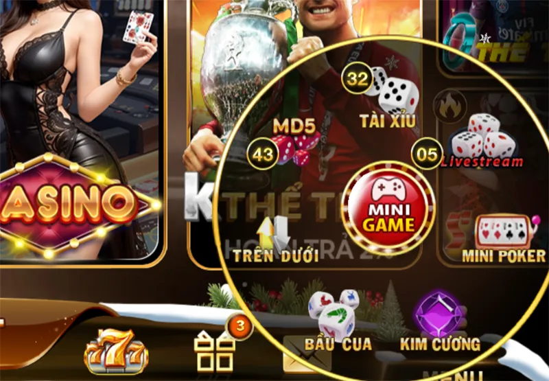 Mini game và tài xỉu rất dễ cuốn