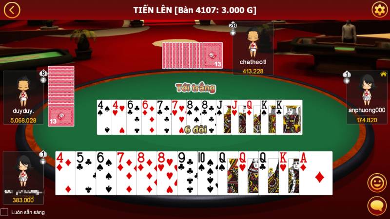Những kiểu phá sảnh phổ biến trong Tiến Lên